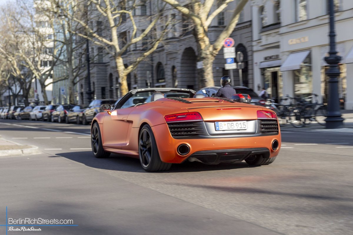Audi R8 V10 Spyder (2013) spotted in Berlin — BerlinRichStreets